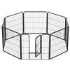 Retelandia l'outlet delle recinzioni RECINTO PER CANE GATTO CUCCIOLI PIEGHEVOLE GABBIA PER ESTERNO 8 PANNELLI 80x80CM