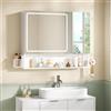 Does not apply Specchio Bagno 80X16X70 Cm, Specchiera Bagno Con Luce LED E Presa Multipla, Spec