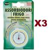 Air Wick 3 PZ RELEVI ASSORBIODORI FRIGO GEL CON ALGHE MARINE ASSORBE I CATTIVI ODORI