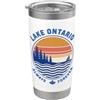 LAKE ONTARIO PRIDE by Scarebaby Design LAGO ONTARIO SEMPRE con FOGLIA DI ACERO CANADESE Bicchiere termico in acciaio inox doppia parete