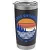 LAKE ONTARIO PRIDE by Scarebaby Design LAGO ONTARIO SEMPRE con FOGLIA DI ACERO CANADESE Bicchiere termico in acciaio inox doppia parete