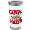 Clever Witty Cereal Designs Killer di cereali per gli amanti dei cereali Bicchiere termico in acciaio inox doppia parete