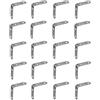 cyclingcolors 20x staffa angolare di fissaggio in metallo acciaio con nervatura da avvitare 90 gradi supporto mobile rinforzo murale universale fissaggio ripiano 50 x 50 mm