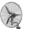 ABRILA - Ventilatore da parete industriale Borrasca | 240 W | Oscillante e fisso | Protezione contro il surriscaldamento | Nero