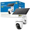 Tapo C630 KIT 3K 5MP Telecamera WiFi Esterno Solare 360° PTZ Batteria | Per Cancello e Vialetto, Visione Notturna a Colori, Rilevamento e Tracking AI, Batteria 180 Giorni, Registrazione 24/7, IP65