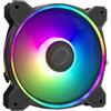 Cooler Master MasterFan MF120 Halo2 ARGB - Custodia e ventola di raffreddamento, RGB doppio anello, cuscinetto fucile, lame bilanciamento con sensore di inceppamento e driver IC aggiornato - 120mm