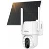 Xega Telecamera Esterno 4G con SIM Pannello Solare Telecamera Senza Wifi