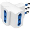 Novaitalia ADATTATORE TRIPLO pr.3 x 2P+T10A - sp.2P+T10A (scatola appendibile)