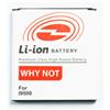 compatibile samsung BATSAMI9500 Batteria compatibile per Samsung I9505 Galaxy S4 Lion 2200mAh