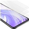 Cadorabo 3x Vetro temperato per Xiaomi Mi 11 LITE (4G / 5G) / 11 LITE NE Pellicola