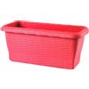 Bama FIORIERA RETTANGOLARE PAGLIA cm 60x20x17,5 lt.11,5 - corallo
