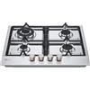 LG PIANO COTTURA GAS CBGZ2414S 4 FUOCHI 60CM POTENZA 8,5KW METANO GPL VALVOLE DI SI
