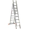 Marchetti SCALA A TRE ELEMENTI 'OR3' 9+9+9 gradini - H. 5,65 mt - montante 73x25 mm
