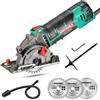 HYCHIKA Sega Circolare 500W Mini Seghe Circolare 4500RPM Profondità di Taglio
