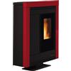 Extraflame Nordica STUFA A PELLET SOUVENIR STEEL EVO 10,2 Kw - colore bordeaux