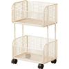 Carrello da Cucina Ventilato Carrello da Cucina con Ruote Resistente