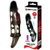 Pretty Love Guaina estensore del pene 18 cm circa vibrante nero con anello di sostegno Harry