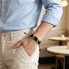 Bracciale Yoga Magnetico Regolabile Pietra Naturale per for perline 35,7g