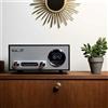 Radio Sveglia FM Cassa Altoparlante Bluetooth USB Victrola Orologio LED