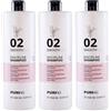 Puring 02 Smoothing Discipline Shampoo Disciplinante Anticrespo 1000ml x 3pz