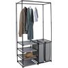 Generico Organizer Salvaspazio Aperto Metallo Casa Armadio Scaffale Stand