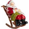 Babbo Natale Sulla Sedia a Dondolo Natalizio per Caminetto, Scrivania