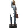 Figurina di Donna con Borsa a Spalla Artistico Decorazione Compatta per Console