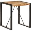 vidaXL Tavolo da Pranzo 70x70x75 cm in Legno Massello di Mango Grezzo