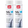 AUTO-PLAST PRODUKT APP Rally Color Spray - Bomboletta Spray Bianco Lucido | Vernice Acrilica ad Alta Copertura | Colore bianco per Tutte le Superfici | Bianco Lucido | 500 ml (Confezione da 2)