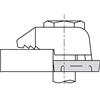 BEAM CLAMP BH1Z10 - Distanziatore M10, altezza 2 mm, in acciaio zincato, colore: Argento