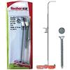 Fischer 540175 Tasselli per Cartongesso Duotec 10 S K con Vite, Grigio