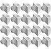cyclingcolors 20x Supporto Pavimento Fermi Reggipiani Reggimensola Plastico 11mm Perni Supporto Mensole Staffe Tasselli Scaffale Ripiani Mobili, Bianco