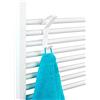 WENKO Percha radiadores para toallas Flexi, Bianco, 23.5 x 7 x 9.5 cm