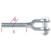 BETA 8009FS M10 - Forcelle per tenditori destre - zincate