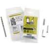 INDEX A PERFECT FIXING TASSELLI Set easykit | composto da: 4 Zone di spreizduebel (T4S Ø5, Nylon) truciolare + vite (3,5 X 50, zincato giallo) + RAMPINO a vite (3,5 X 27, zincato) + 1 trapano (5 X 85) | 4 pezzi