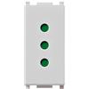 Vimar 0R14201.SL Plana Silver Presa a muro con protezione SICURY 2P+T 10A P11 Silver