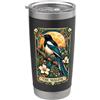Magpie Corvid Birdwatching La gazza Corvid Birdwatching Bird Lover Bicchiere termico in acciaio inox doppia parete