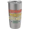 Legend Since Birthday Legendary Since September 2012 Bicchiere termico in acciaio inox doppia parete
