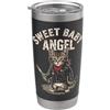 Funny Women's Sayings & Funny Ladies Des Sweet Baby Angel - Divertente gattino con scritta in lingua inglese Girls Bicchiere termico in acciaio inox doppia parete