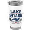 Lake Ontario Shirts & Gifts HHWCo. Lake Ontario è sempre stato vintage Great Lake Celebrate Bicchiere termico in acciaio inox doppia parete