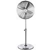 Zilan, Ventilatore a Piantana in Metallo da 16'', 3 Impostazioni di Velocità, 4 Pale in Alluminio, Base Tonda Resistente, Griglia di Sicurezza, 50 Watt