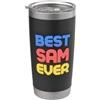 Sam Name Designs Il miglior Sam di sempre - Nome divertente Sam Bicchiere termico in acciaio inox doppia parete
