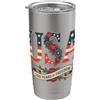 250 years of Freedom Patriottico 4 luglio 1776 Anniversario USA Bicchiere termico in acciaio inox doppia parete