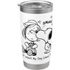 Peanuts Almeno il mio cane mi ama Bicchiere termico in acciaio inox doppia parete