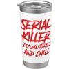 Serial Killer Murder Documentary Outfits Documentari sul serial killer e podcast freddo True Crime Bicchiere termico in acciaio inox doppia parete