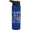 61 Birthday Gifts For Him & Original Fun 61° compleanno per lui, I'm Now 61 anni, Cool BDay Stainless Steel Insulated Water Bottle
