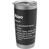 Nao Birthday Name Definition Funny Nao Definizione del nome Dizionario divertente Bicchiere termico in acciaio inox doppia parete