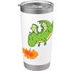 dragon mythical creature fire fairy tale Drago sputa Fiaba Fiaba Creatura Fiaba Bicchiere termico in acciaio inox doppia parete