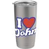 I Love Names Io amo John Bicchiere termico in acciaio inox doppia parete