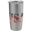 Patriotic Fourth of July Rose floreali USA Bicchiere termico in acciaio inox doppia parete